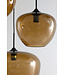 Light & Living Hanging lamp 3L 40x160 cm MAYSON glass brown+matt black