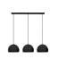 Light & Living Hanglamp 3L 120x33x25 cm JAICEY matt black-gold