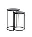 Light & Living Side table S/2 35x51+40x60 cm TALCA lead antique edge