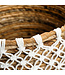 Bazar Bizar De Cross Stitched MacramÃ© Mand - Naturel Wit - S
