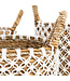 Bazar Bizar De Cross Stitched MacramÃ© Mand - Naturel Wit - S