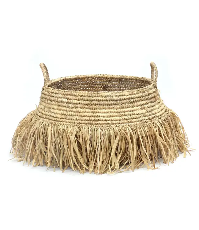 Bazar Bizar De Raffia Deluxe Mand - Naturel - L