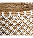 Bazar Bizar De Cross Stitched MacramÃ© Mand - Naturel Wit - M