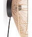 Light & Living Wandlamp 43x43 cm LYRA natural+matt black