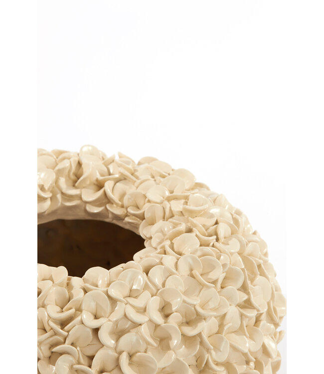 Light & Living Vaas deco 38x23 cm PHYLIA cream