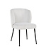 Richmond Interiors Stoel Fallon White Bouclé / black