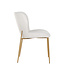 Richmond Interiors Stoel Odessa white bouclé / brushed gold