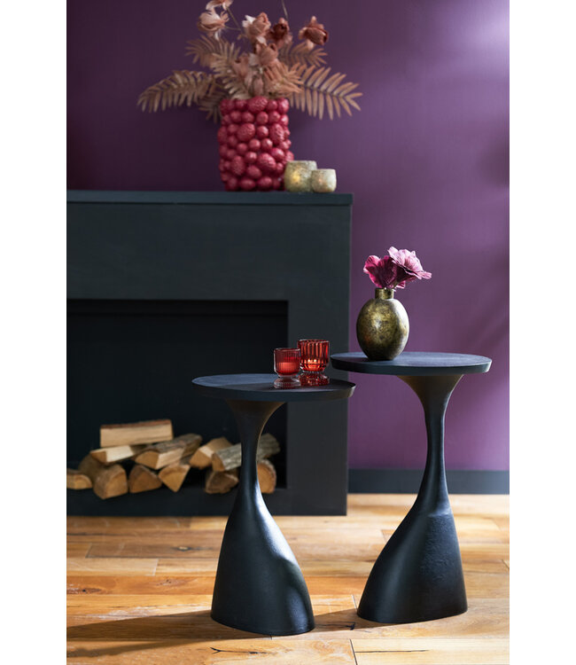 Light & Living Side table 40x33x55 cm MACAU matt black