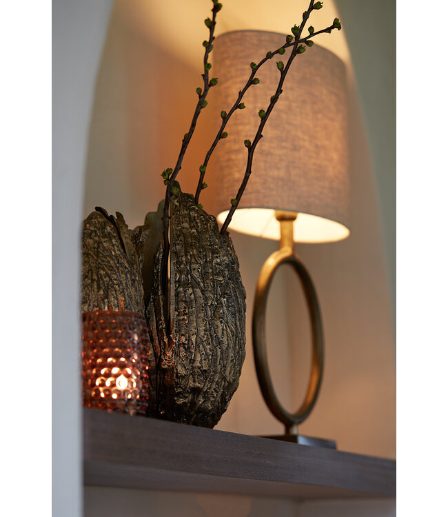 Light & Living Tafellamp base 30x12,5x35 cm LIVU raw antique bronze