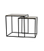 Light & Living Side table S/2 40x40x45+44,5x44,5x50,5 cm BANOS antique brnz