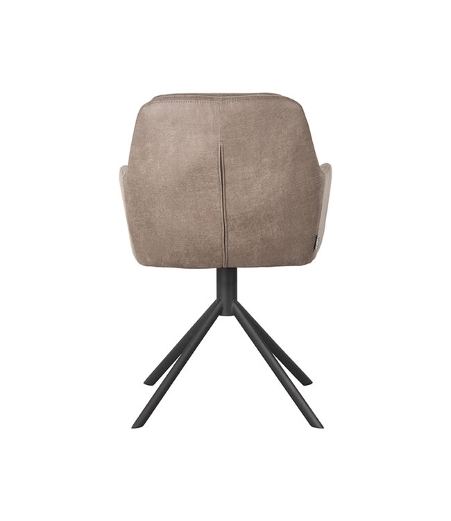 LABEL51 LABEL51 Eetkamerstoel Joy - Taupe - Microfiber