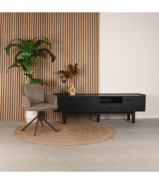 LABEL51 LABEL51 Eetkamerstoel Joy - Taupe - Microfiber