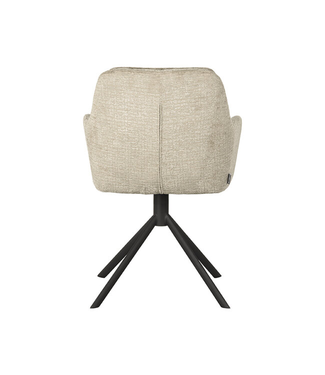 LABEL51 LABEL51 Eetkamerstoel Joy - Beige - Fluweel