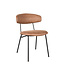 LABEL51 Eetkamerstoel Zack - Cognac - Microfiber