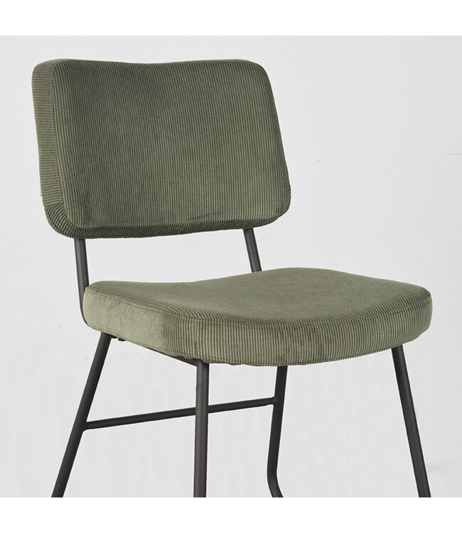 LABEL51 Eetkamerstoel Noah - Forest - Ribcord