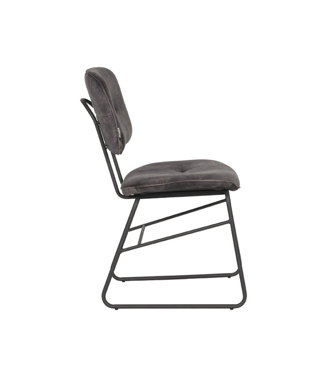 LABEL51 LABEL51 Eetkamerstoel Dez - Antraciet - Velours
