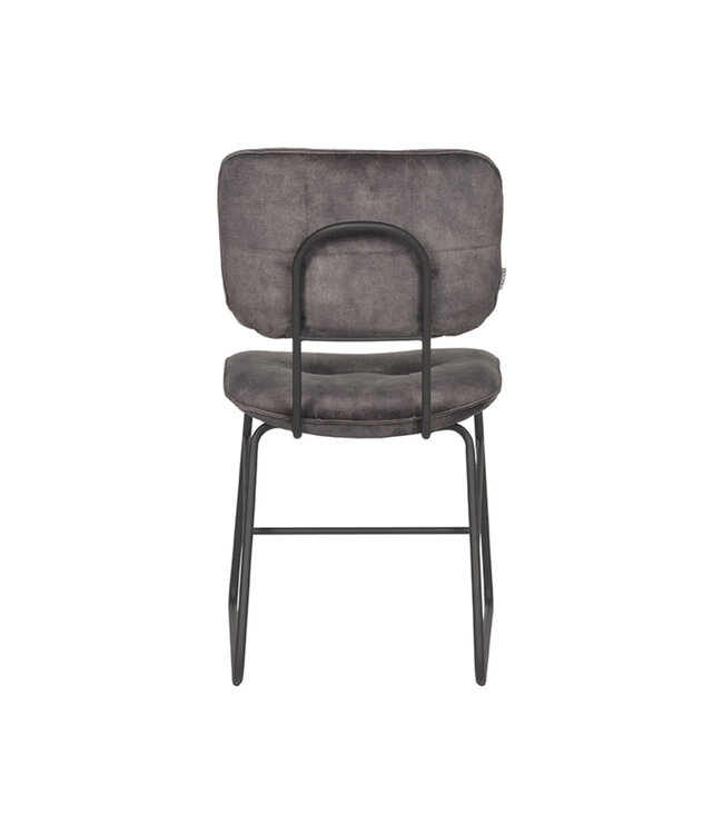 LABEL51 LABEL51 Eetkamerstoel Dez - Antraciet - Velours