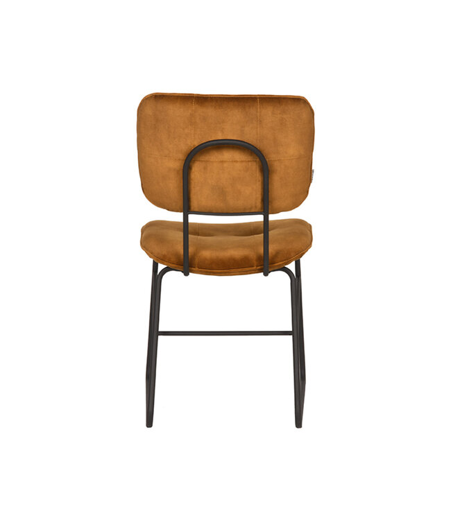 LABEL51 Eetkamerstoel Dez - Oker - Velours