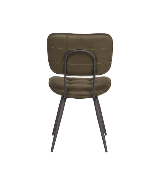LABEL51 LABEL51 Eetkamerstoel Gus - Army green - Microfiber
