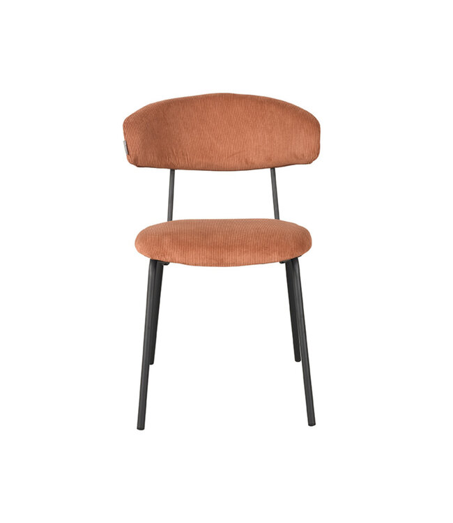 LABEL51 Eetkamerstoel Zack - Rust - Ribcord