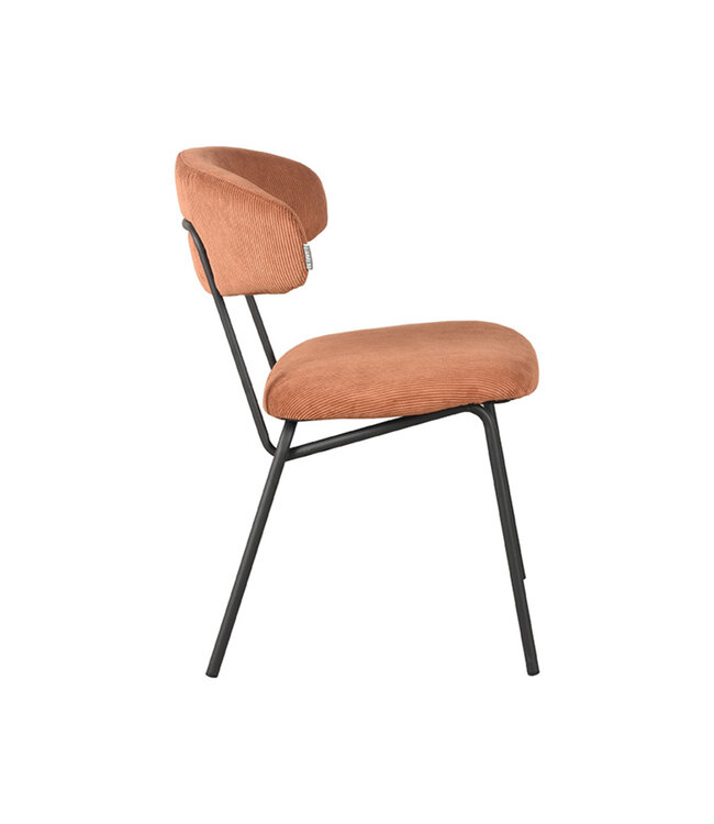 LABEL51 Eetkamerstoel Zack - Rust - Ribcord