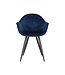 LABEL51 Eetkamerstoel Forli - Blauw - Fluweel