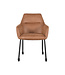 LABEL51 Eetkamerstoel Lenny - Cognac - Microfiber