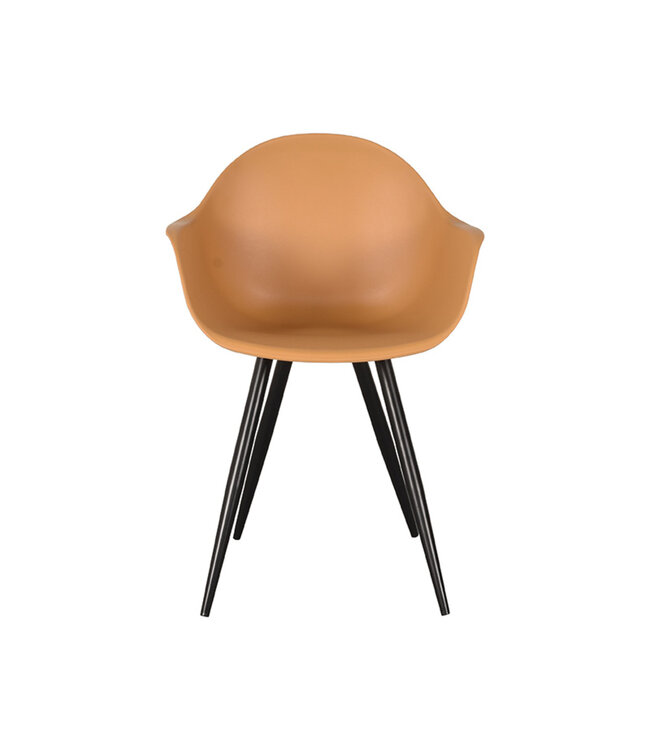 LABEL51 Eetkamerstoel Luca - Oker - Kunststof