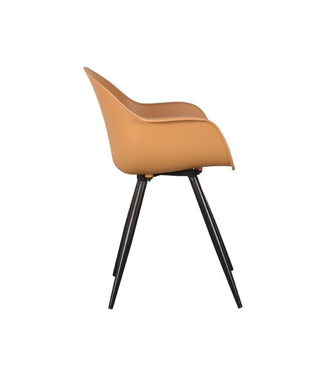 LABEL51 Eetkamerstoel Luca - Oker - Kunststof