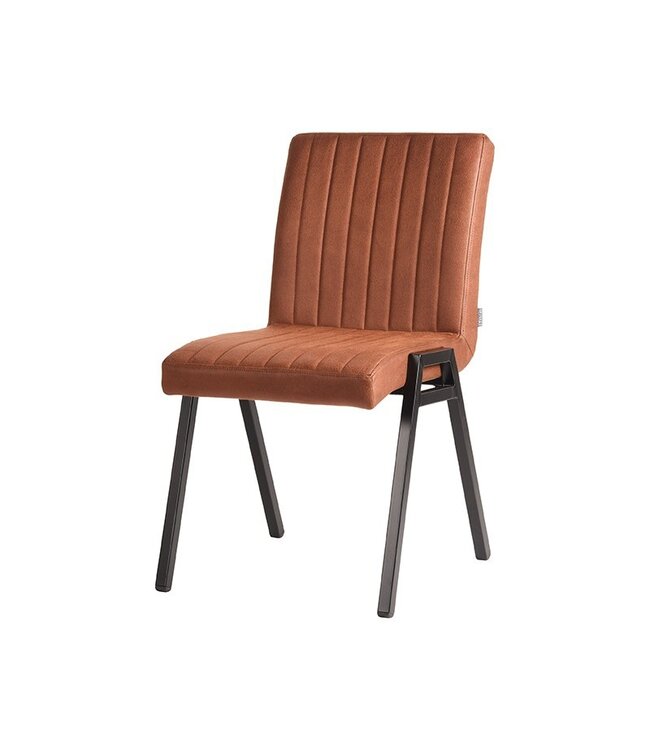 LABEL51 LABEL51 Eetkamerstoel Matz - Cognac - Microfiber