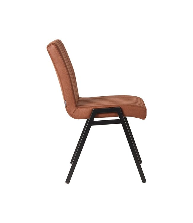 LABEL51 LABEL51 Eetkamerstoel Matz - Cognac - Microfiber