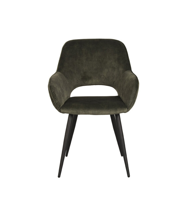 LABEL51 Eetkamerstoel Fer - Hunter - Velours
