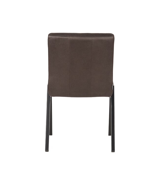 LABEL51 LABEL51 Eetkamerstoel Matz - Antraciet - Microfiber