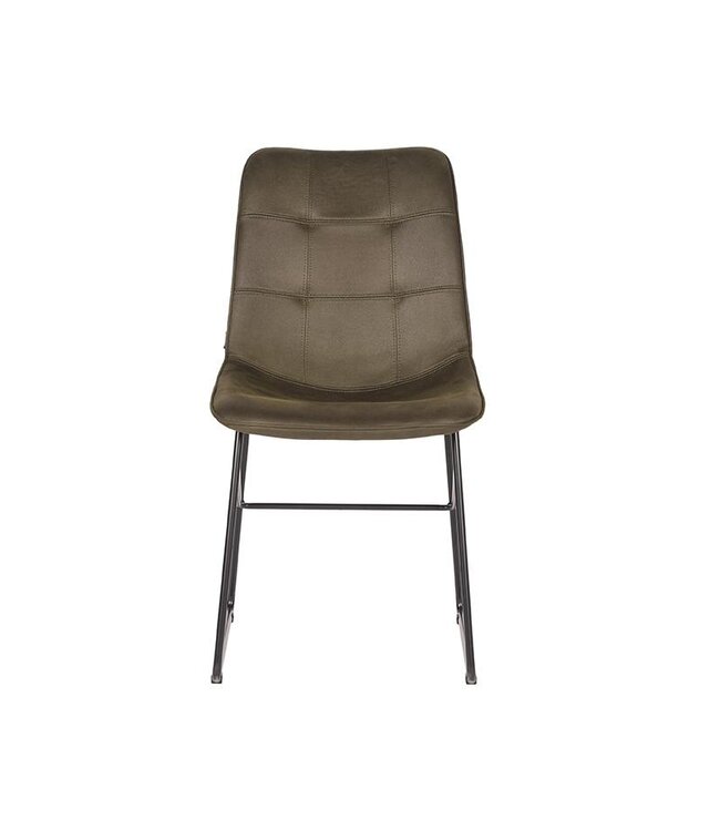 LABEL51 LABEL51 Eetkamerstoel Slim - Army green - Microfiber