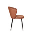 LABEL51 Eetkamerstoel Wave - Cognac - Microfiber