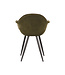 LABEL51 Eetkamerstoel Forli - Army green - Fluweel