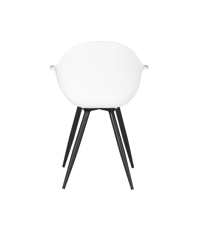 LABEL51 Eetkamerstoel Luca - Wit - Kunststof