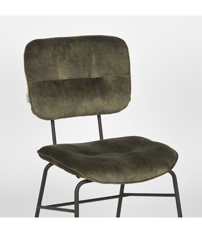 LABEL51 Eetkamerstoel Dez - Hunter - Velours