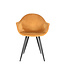 LABEL51 Eetkamerstoel Forli - Oker - Fluweel