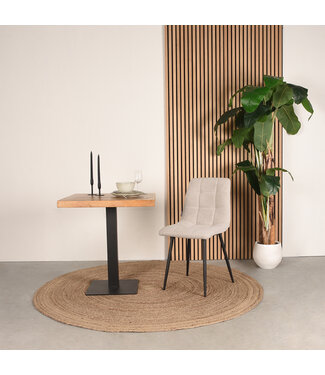 LABEL51 Eetkamerstoel Juul - Naturel - Boucle