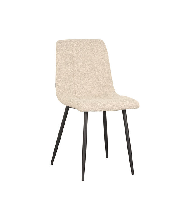 LABEL51 Eetkamerstoel Juul - Zand - Boucle