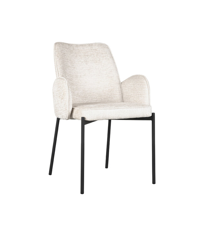 LABEL51 LABEL51 Eetkamerstoel Joni - CrÃ¨me - Fluweel