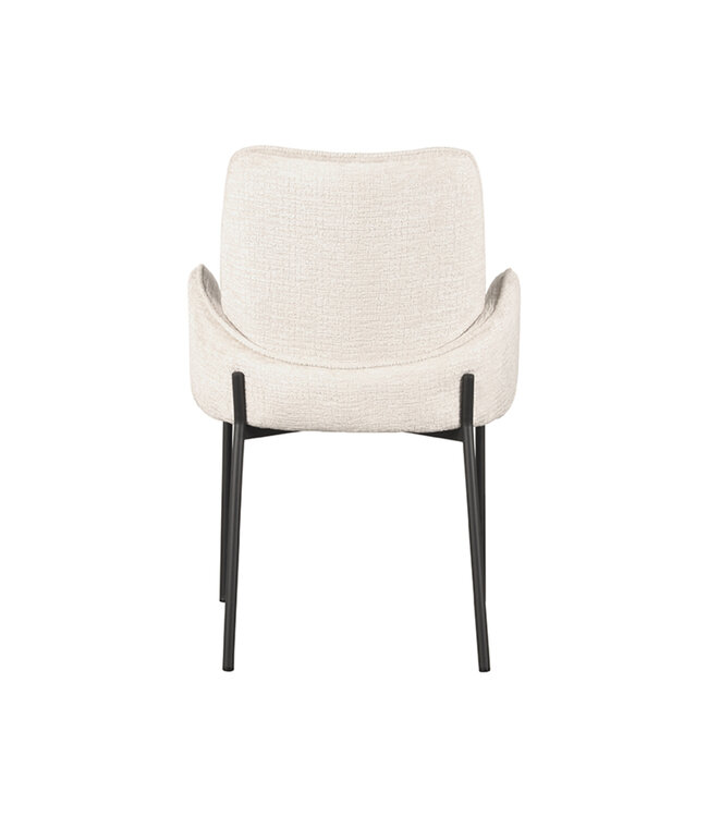 LABEL51 LABEL51 Eetkamerstoel Joni - CrÃ¨me - Fluweel