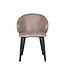 LABEL51 Eetkamerstoel Logan - Taupe - Microfiber