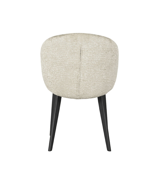 LABEL51 Eetkamerstoel Logan - Beige - Fluweel