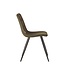 LABEL51 Eetkamerstoel Jay - Army green - Microfiber