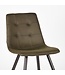LABEL51 Eetkamerstoel Jay - Army green - Microfiber