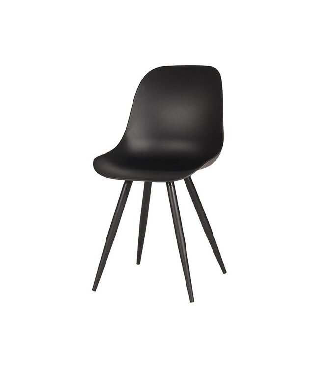 LABEL51 Eetkamerstoel Monza - Zwart - Kunststof