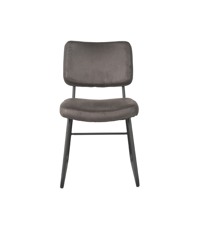 LABEL51 Eetkamerstoel Noah - Antraciet - Microfiber