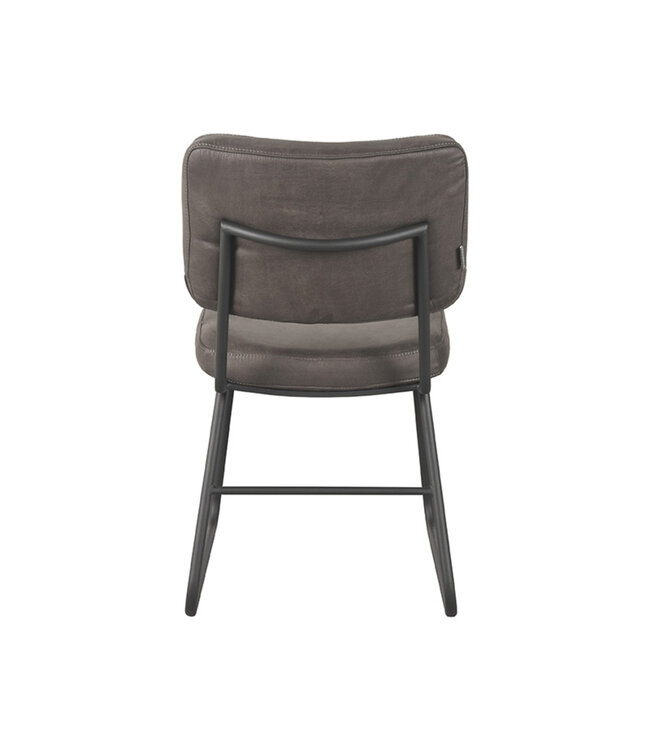 LABEL51 Eetkamerstoel Noah - Antraciet - Microfiber